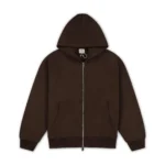 Signature Zip Up Hoodie – Brown