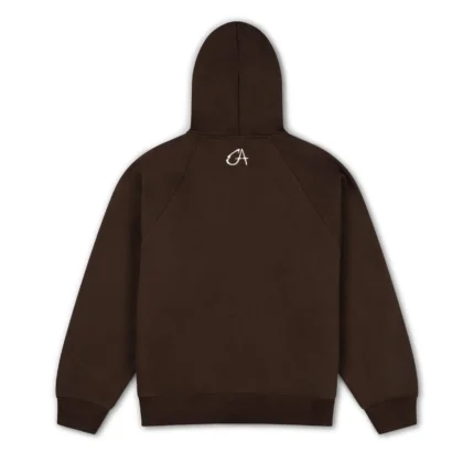 Signature Zip Up Hoodie – Brown k