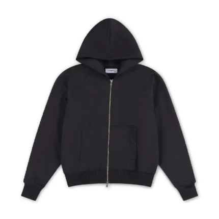 Signature Zip up Hoodie – Black